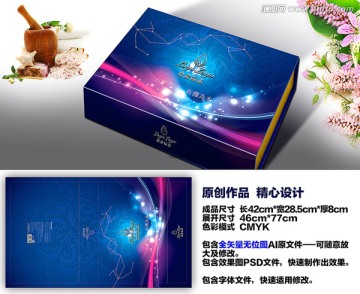 包裝禮盒設(shè)計(jì)平面圖及效果圖