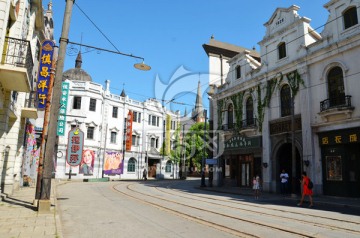 老上海南京路街景