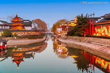 南京秦淮河夜景