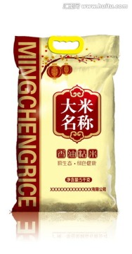 大米包裝 展開(kāi)圖
