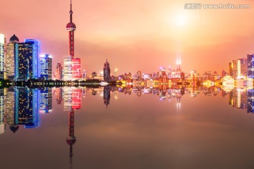 上海陆家嘴夜景