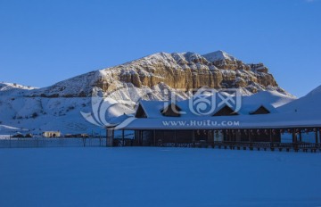 中华福寿山冬景 雪山 景区