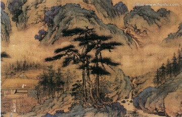 戴進 靈谷春云圖