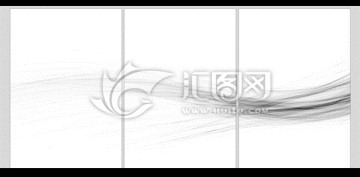 水墨線條裝飾畫 合層