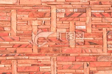 闽南红砖墙壁 中国元素 红砖墙