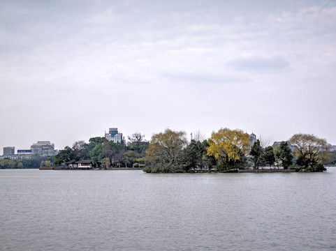 嘉兴南湖 湖心岛全景