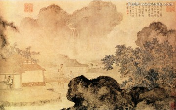 唐寅 事茗圖