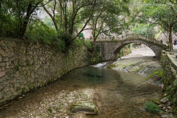 雁荡山 石拱桥 小溪