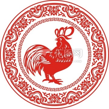 雞年剪紙 雞年