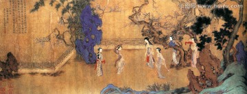 仇英 四季仕女圖