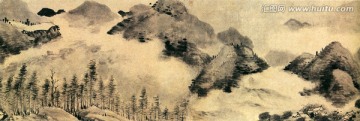 陳淳 仿米山水圖
