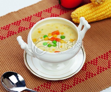 鸡肉玉米浓汤