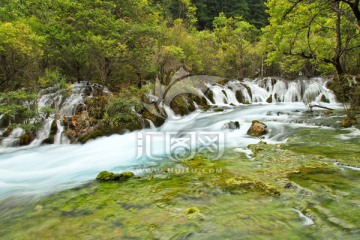 九寨沟山水 树正瀑布