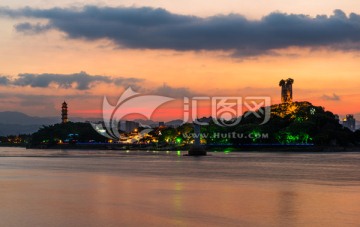 江心屿夜景 温州夜景