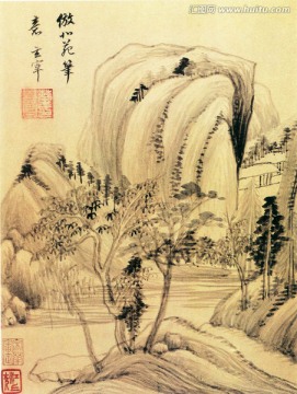董其昌 山水圖