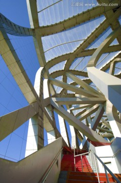 北京鸟巢体育场钢架结构
