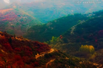 巩义长寿山红叶 高清无噪