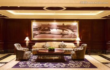 上海瑞金洲际酒店大堂沙发