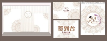 香檳色 白色婚禮