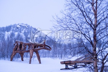 芬兰 木雕