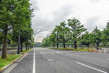 日本皇居广场前大路