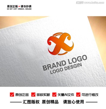 抽象狮子头logo设计