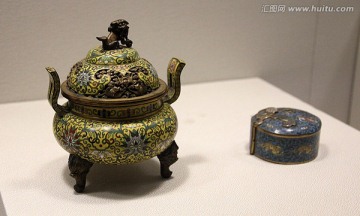 武汉 博物馆 清景泰蓝炉