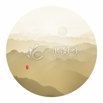 水墨山水畫(huà)