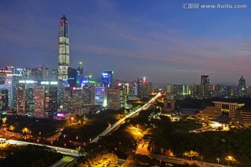 深圳全景 深圳夜景