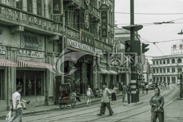 老上海街景 上海车墩影视城