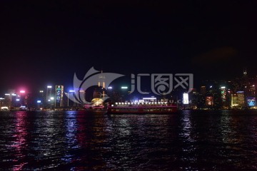 香港港湾夜景
