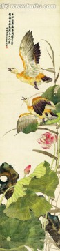 劉奎齡 花禽十二條屏