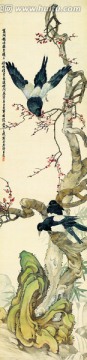 劉奎齡 花禽十二條屏