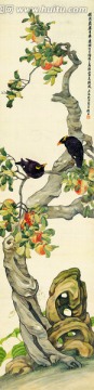 劉奎齡 花禽十二條屏