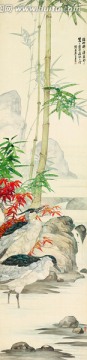 劉奎齡 花禽十二條屏