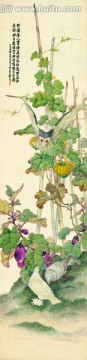 劉奎齡 花禽十二條屏
