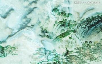 綠水青山大理石紋背景墻