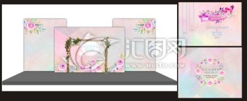 粉藍(lán) 粉綠 清新婚禮