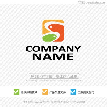 魚 app標志 LOGO設計