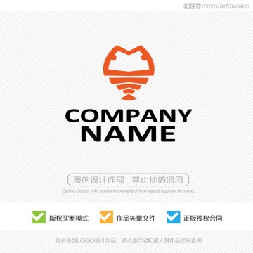 咸鱼干 水产品 LOGO设计