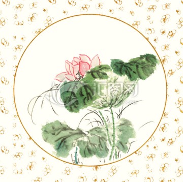 水墨荷花