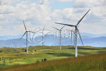 草原上的風車 風力發電