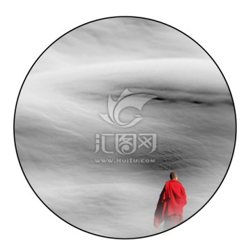 禪意水墨山水 未分層