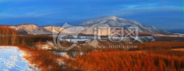 冬季山林雪景 高清全景