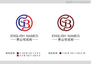 GB字母logo