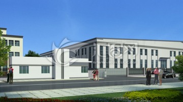 廠區(qū)大門效果圖