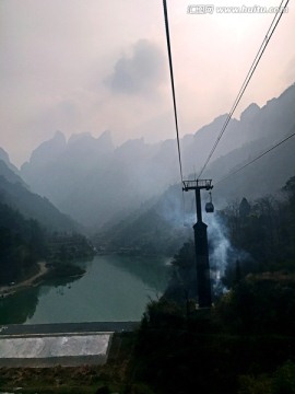 张家界 天门山 著名景点 旅游