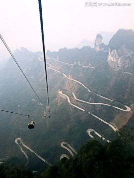 张家界 天门山 著名景点 旅游