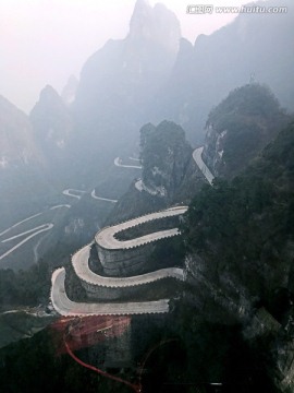 张家界 天门山 著名景点 旅游