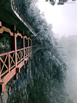 张家界 天门山 著名景点 旅游